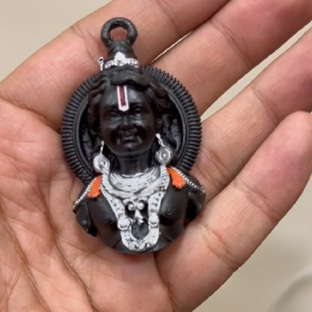 Ram Lalla Murti's Keychain, Ram Lalla Ayodhya Keychain, 2.5 Inches, High-Quality