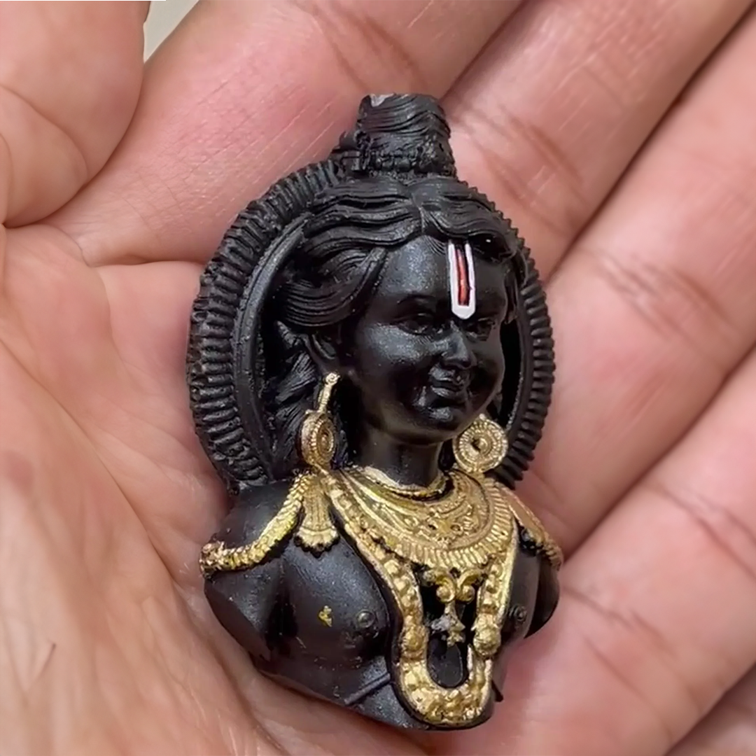 Ram Lalla Murti's Keychain, Ram Lalla Ayodhya Keychain, 2.5 Inches, High-Quality